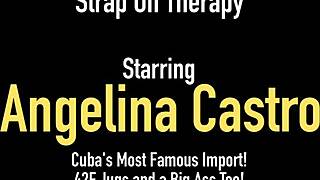 Angelina Castro Strapon Fucks Sexy Vanessa in Doggystyle 😈