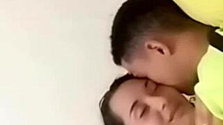 Sexy Couple in Bed Sharing Intimate Moments