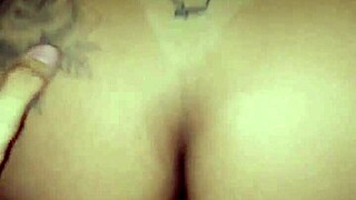 Tattooed Brazilian Slut Swallows My Cock in Amateur Anal!
