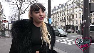 French brunette Naomie teases with anal seduction