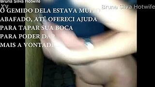 Bruna feels humiliated as friend cums inside her bareback