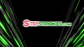 Now that stepsis has grown up and looks hot, she gets caught riding stepbro's cock with tan lines showing