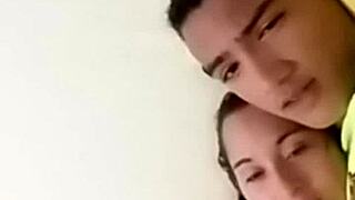 Sexy Couple in Bed Sharing Intimate Moments