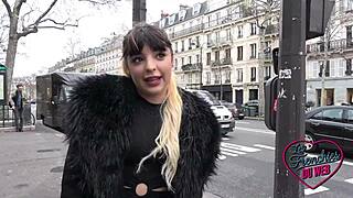 French brunette Naomie teases with anal seduction