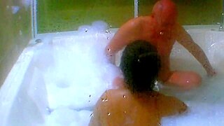 i'm cummin into my jacuzzi with agarabas and olpr, it's so hot