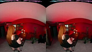 redhead vrallure masturbates with toys before anal assfucking