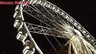 Hot Ukrainian babe bent over gets fucked and cum covered in the street