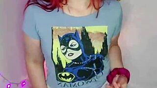 Beautiful Redhead Humiliates Old Cuckold Husband with Jerk Off Instructions