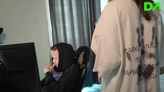 stepsister distracts me from trading