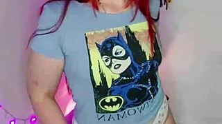 Beautiful Redhead Humiliates Old Cuckold Husband with Jerk Off Instructions