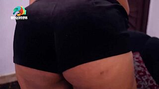 Spicy takes on a huge cock in doggystyle blowjob.