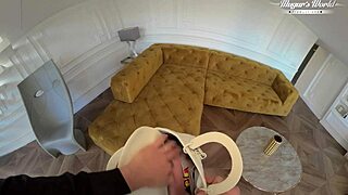 Busty Victoria Summers fucks a thief in doggystyle, kissing and gaping her pussy.