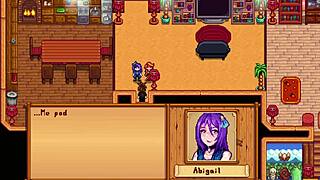 leah and abigail engage in threesome fucking in stardew valley mod