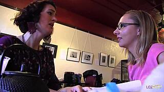 Blonde and lesbian milf make each other cum with sex toys!