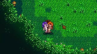 leah and abigail engage in threesome fucking in stardew valley mod