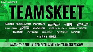 Wedgie challenge with exxxtra small fae love in sloppy blowjob and face fucking 😈