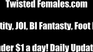 We're showing this slave who's boss with femdom domination