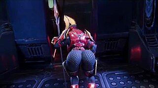 Female Sangheili dominates and fucks the man.