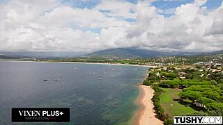 tushy naughty baddie britney dutch takes two thick cocks