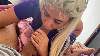 Curvy Latina Amiga Loses Bet And Sucks Monster Cock