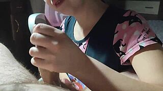 I got cock massage from Korean womon