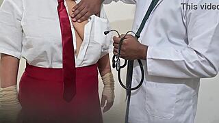 indian doctor helps student in hospital