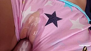 Rub her tight pussy and cum inside!