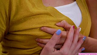 Lesbian Teacher Rubbing Student's Pussy