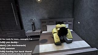 Roblox Catgirl Builds Tension Before Giving In