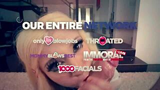 Throated - hot busy milf housewife andi avalon loves getting face fucked.