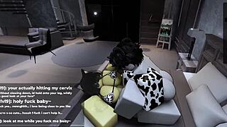 Roblox Catgirl Builds Tension Before Giving In