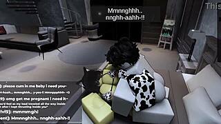 Roblox Catgirl Builds Tension Before Giving In