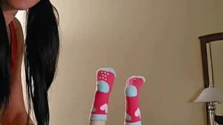 Emy angel gives petite redhead massage session