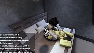 Roblox Catgirl Builds Tension Before Giving In