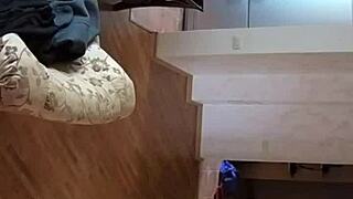 Couple Spy Cam In Living Room