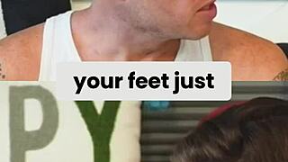 Caught in a surprising moment with an older woman