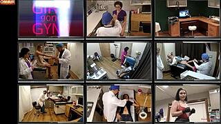 Alexis Grace feels intense arousal during the stimulating hospital exam, moaning as she spreads her shaved pussy for the doctor