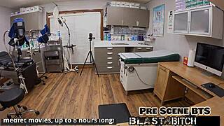 brooklyn rossi sucks dick backstage then gets blasted with huge cum load