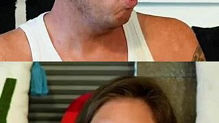 Caught in a surprising moment with an older woman