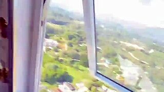 seeing chiang rai through big buddha statue temple thailand