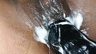 I insert my huge 22 cm console into my tall husband