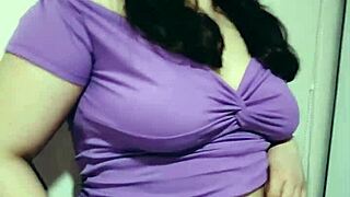 nicole teases before stuffing her belly full