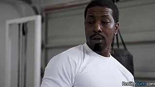 Can you handle her black muscular stepdad's monster cock crushing you?