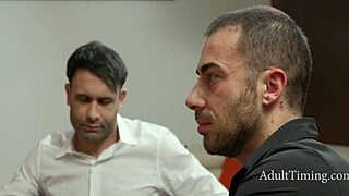 At the office, francis and emmanuel double penetrate greta foss's ass in a wild mmf group.