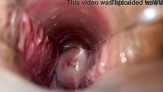 Vagina close up during intense pussy orgasm
