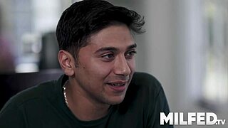 Hot milf teacher and student fulfills their forbidden fantasy in the classroom.