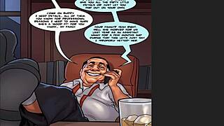 the mayor's 3 ep 1 - cheating husband teases his sexy ebony maid in the kitchen.