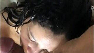 Oh god, I licked my girlfriend's hot pussy in the shower, getting lots of cum in mouth!