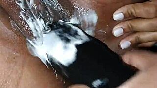 I insert my huge 22 cm console into my tall husband