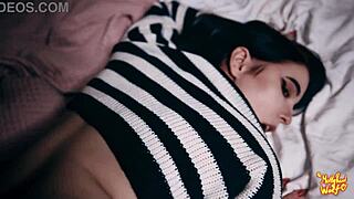 Horny student bends over for fucking after exams! Watch her ride and blowjob close up!